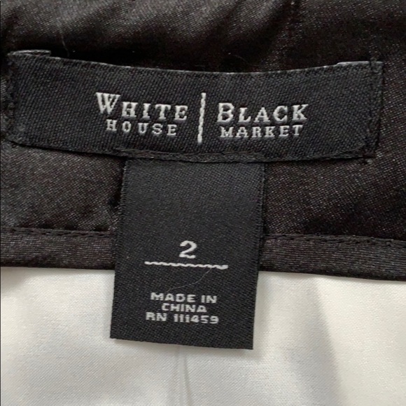 WHBM Houndstooth Pencil Skirt Size 2 NWT - Picture 3 of 5